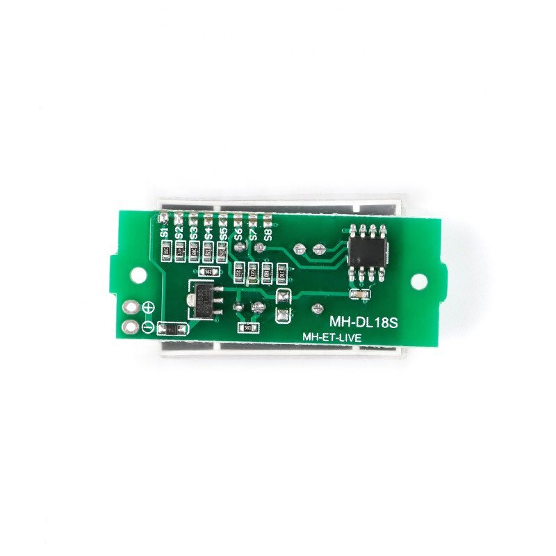 Li-ion Capacity Tester Vehicle Tester Three Strings LED Blue Green Display Indicator Board 1-8S Lithium Battery Display Module