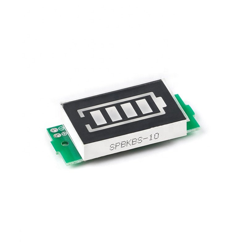 Li-ion Capacity Tester Vehicle Tester Three Strings LED Blue Green Display Indicator Board 1-8S Lithium Battery Display Module