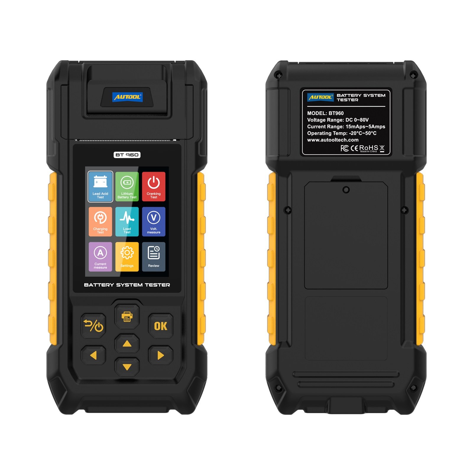 BT960 12v Lithium Car Battery Capacity System Load Testing Checker Tester Device Machine Equipment For Small Batteries