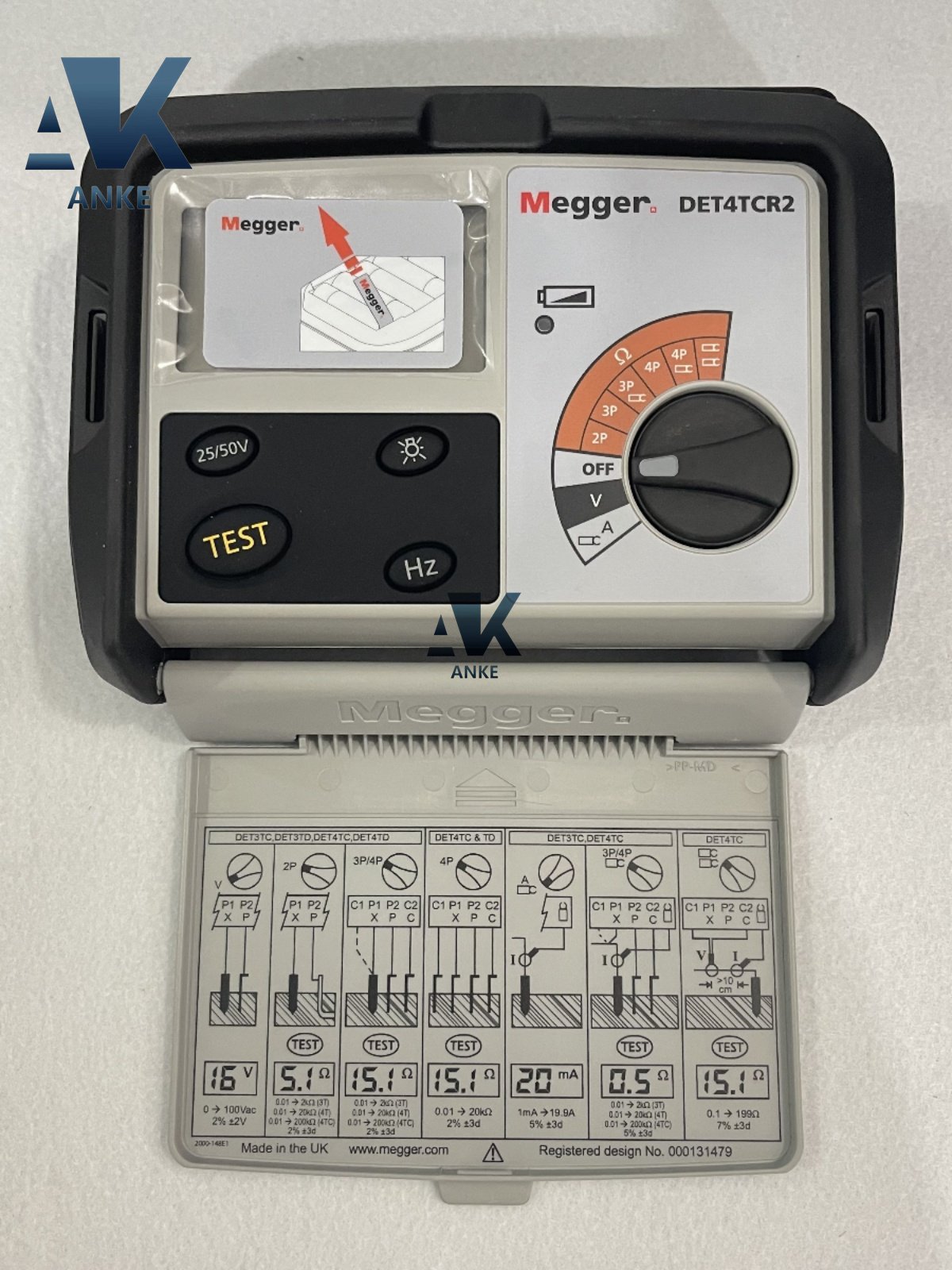 Megger DET4TCR2 Earth Tester 4 Pole Ground Resistance Tester