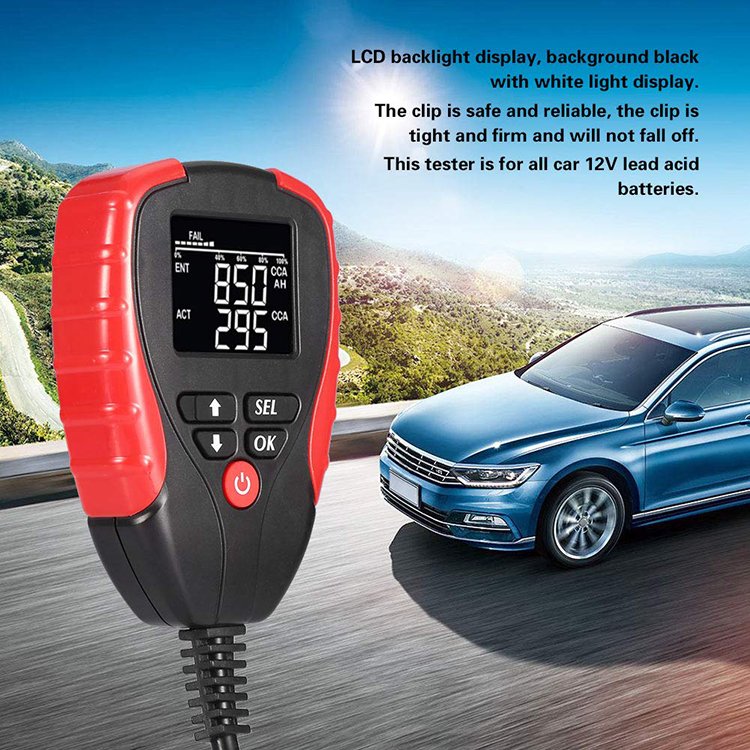 2024 New Item AE310 Automotive Diagnostic Tool for 12V Car Lead Acid Battery Analyzer Battery Tester VA display with CCA Value