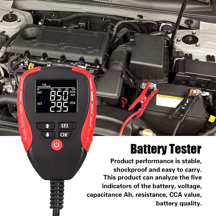 2024 New Item AE310 Automotive Diagnostic Tool for 12V Car Lead Acid Battery Analyzer Battery Tester VA display with CCA Value