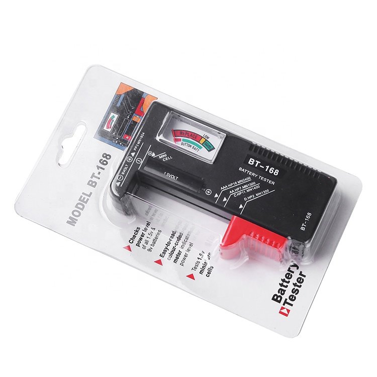 Home Hybrid Digital Battery Tester 2024 China Battery Tester,battery Capacity Tester 110*60*25MM BSUMWELL/OEM 1.5V,9V BT-168 46g