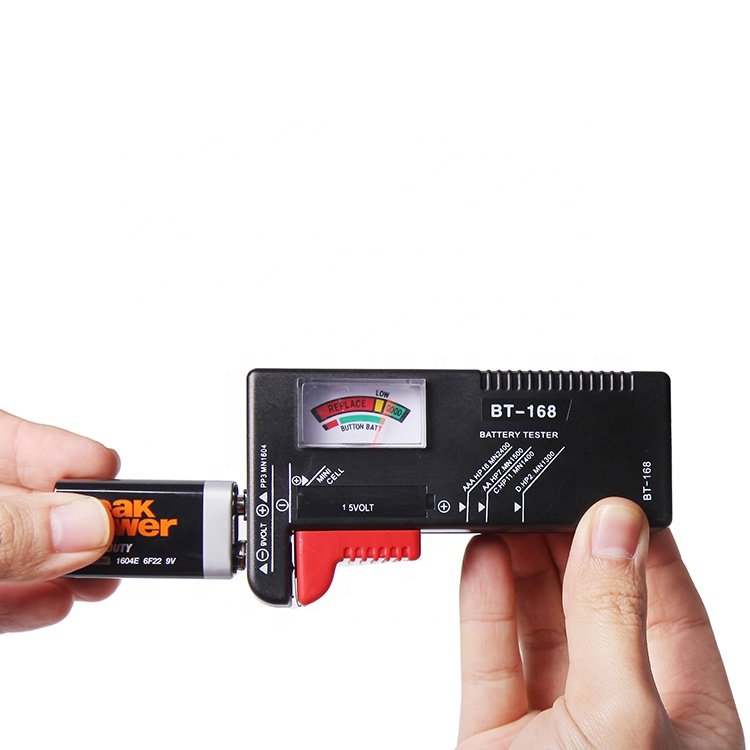 Home Hybrid Digital Battery Tester 2024 China Battery Tester,battery Capacity Tester 110*60*25MM BSUMWELL/OEM 1.5V,9V BT-168 46g