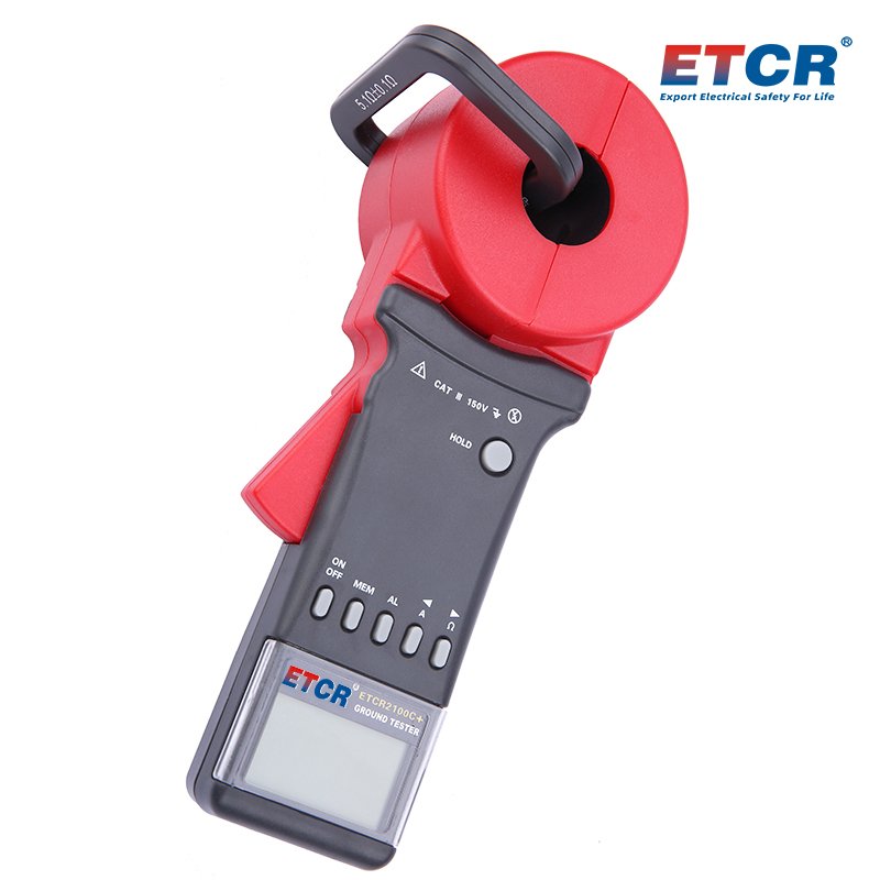 ETCR2100C+ Multi Function Digital Clamp Ground Earth Resistance Tester Leakage Current 20A Clamp Meter