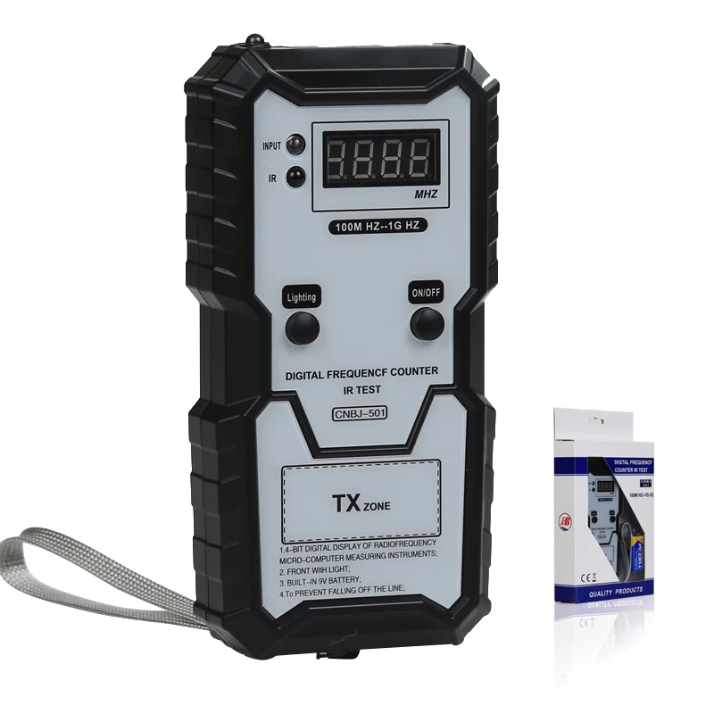 Car Remote Keys Infrared Frequency Tester 100M-1GHZ 4-bit Digital Electronic Infrared Frequencies Measuring Instrument