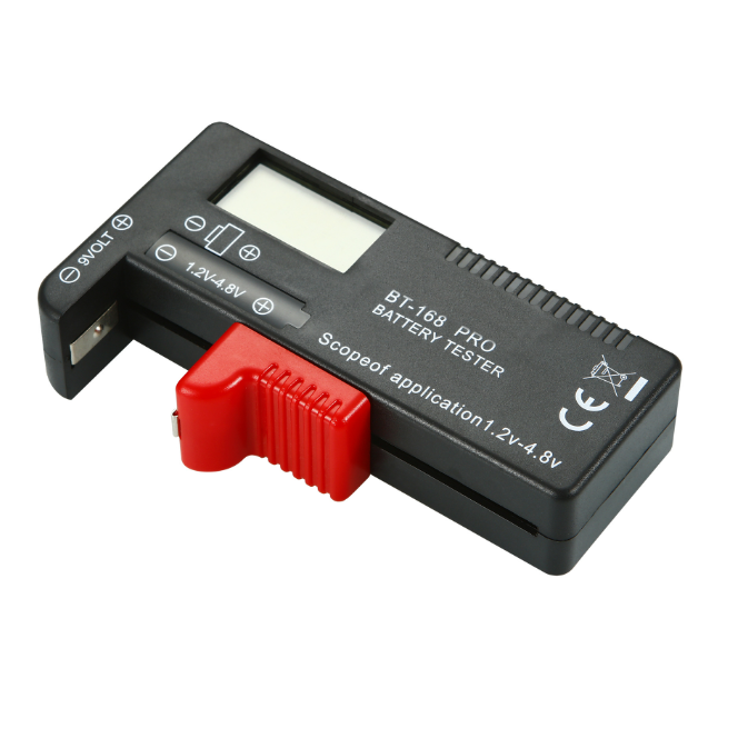 BT168D Portable Digital Display 5, 7, 9V Battery Tester Battery Voltage Tester OPP