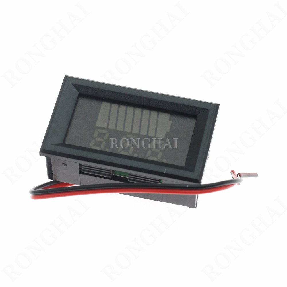 DC 12V-60V 72V 84V Digital Red Lead Acid Battery Capacity Indicator Lead-acid Battery Charge Level LED Voltmeter Tester Meter
