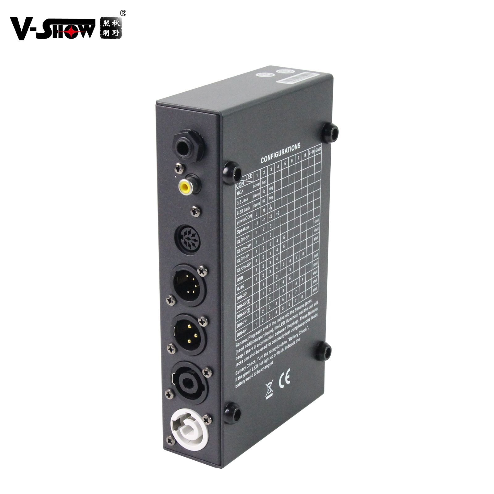 VSHOW CT04 Accuracy Pro USB(A-B) Rj45 Network Cable Tester With Multi Function Test Cables