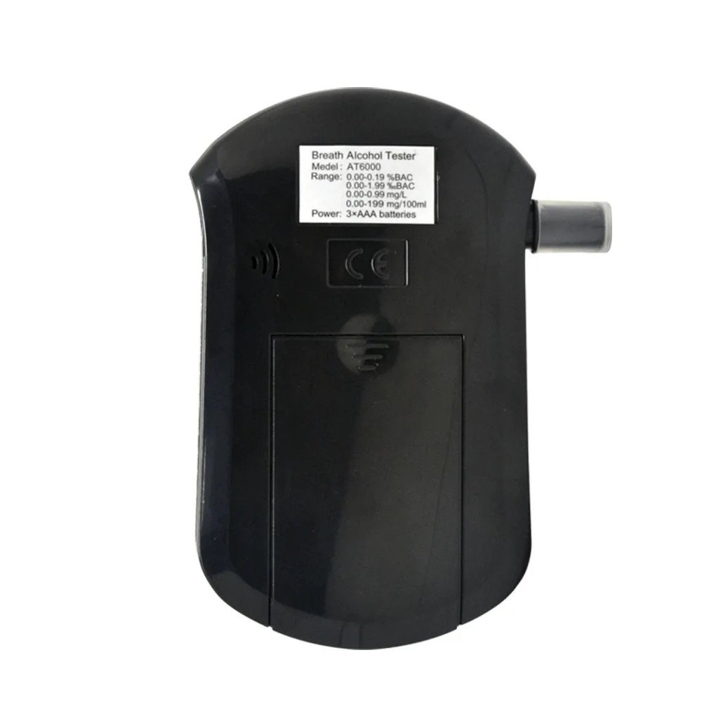 High Quality AT6000 Semiconductor Sensor Mini Portable Alcohol Tester breath analyzer
