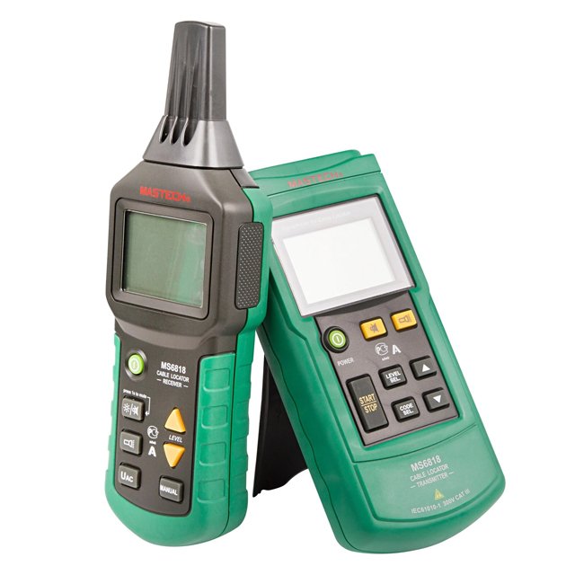 MASTECH MS6818 Digital Wire and Cable Fault Locator Metal Pipe Locator Detector Tester Meter AC/DC 12~400V