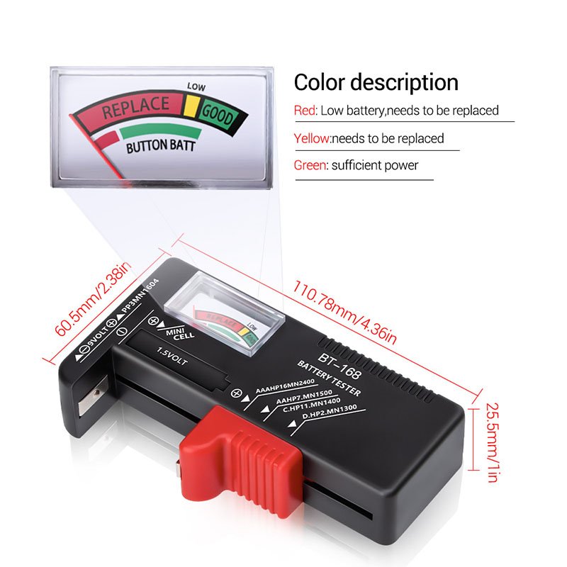 BT-168 Battery Capacity Tester Battery Level Detector