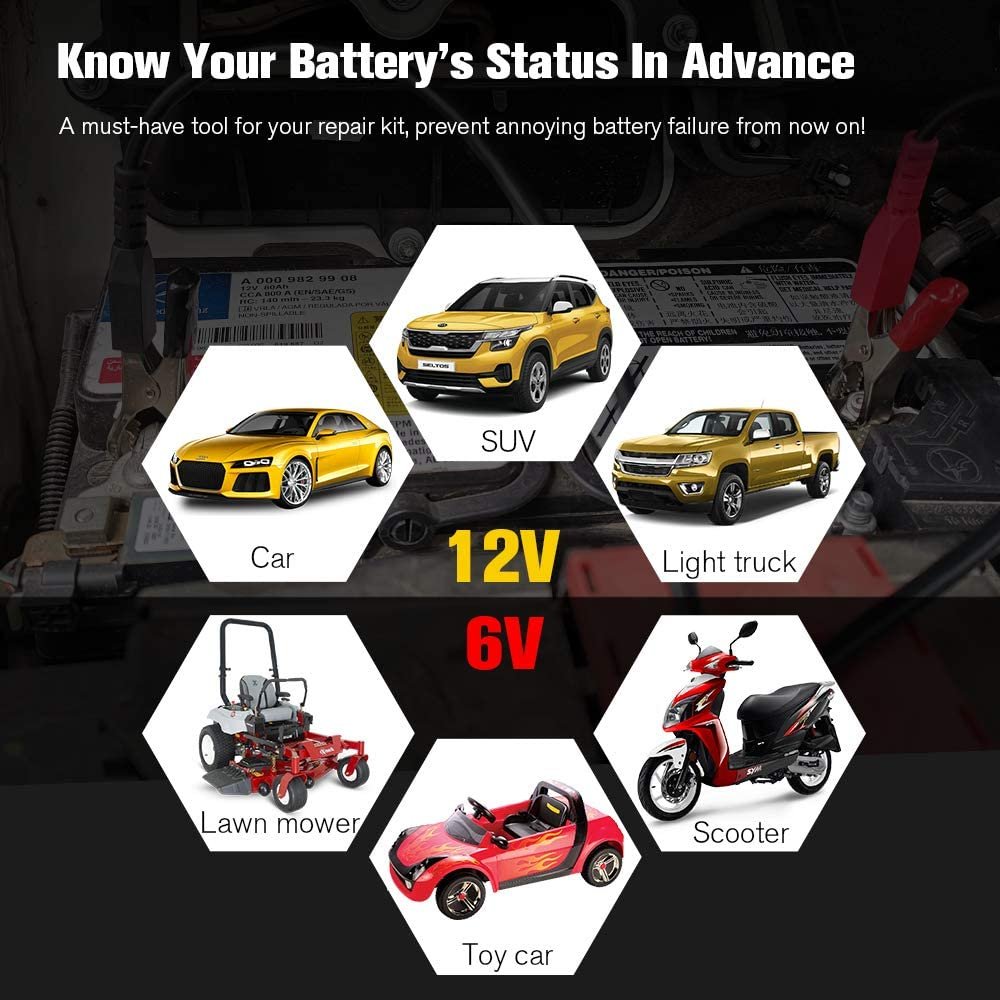 KONNWEI Factory KW650 6V 12V Lead Acid battery life load analyzer CCA Internal Resistance Monitor Car Motorcycle Battery Tester