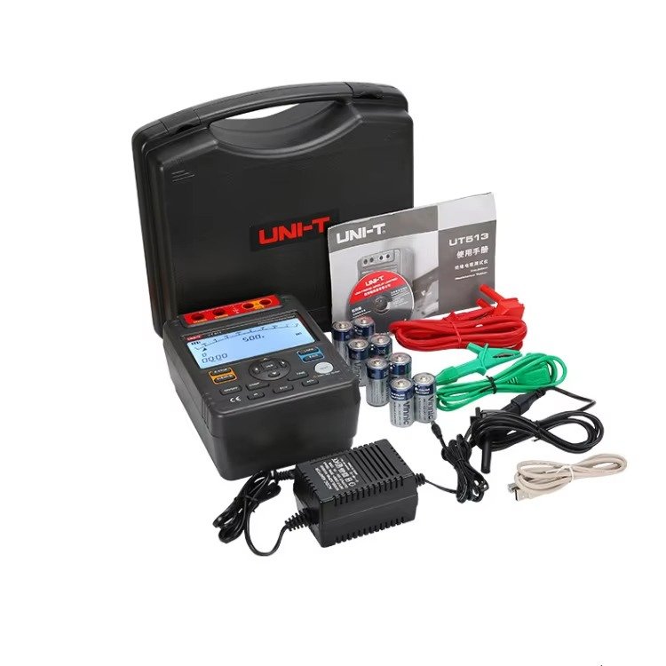 UNI-T Digital Insulation Resistance Tester UT513A AC DC Voltmeter 5000V Automatic Range Digital megohmmeter