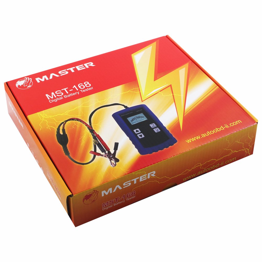12V Digital Battery Tester For Cars For Motorcycles Lead Acid Battery Tester Capacity Resistance Analyzer(MST-168)