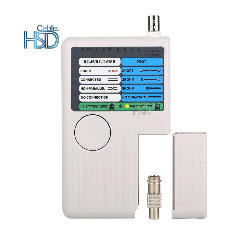 Professional Multi Function 4 In 1 Network Cable Tester RJ45/RJ11/USB/BNC LAN Cable Cat5 Cat6 Wire remote cable tester