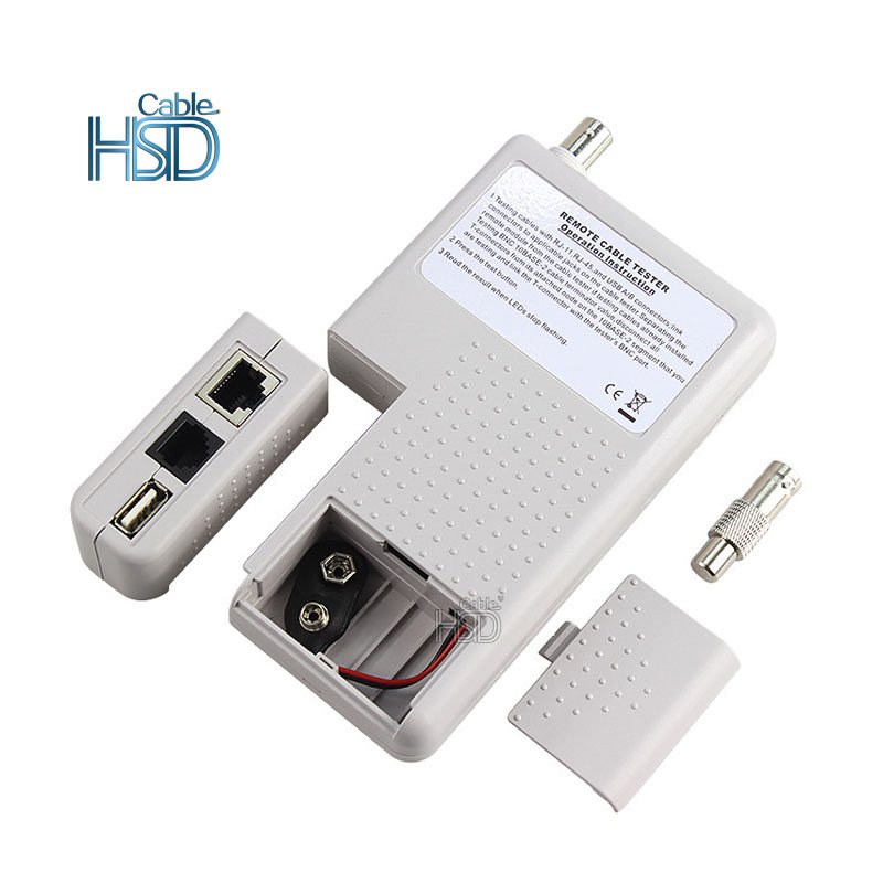 Professional Multi Function 4 In 1 Network Cable Tester RJ45/RJ11/USB/BNC LAN Cable Cat5 Cat6 Wire remote cable tester