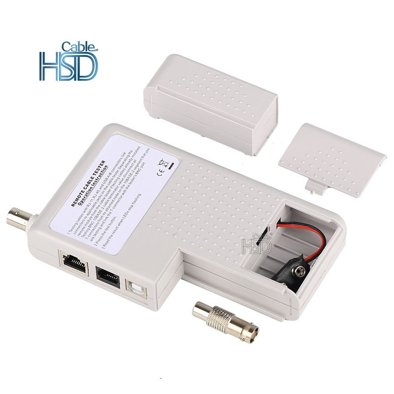 Professional Multi Function 4 In 1 Network Cable Tester RJ45/RJ11/USB/BNC LAN Cable Cat5 Cat6 Wire remote cable tester
