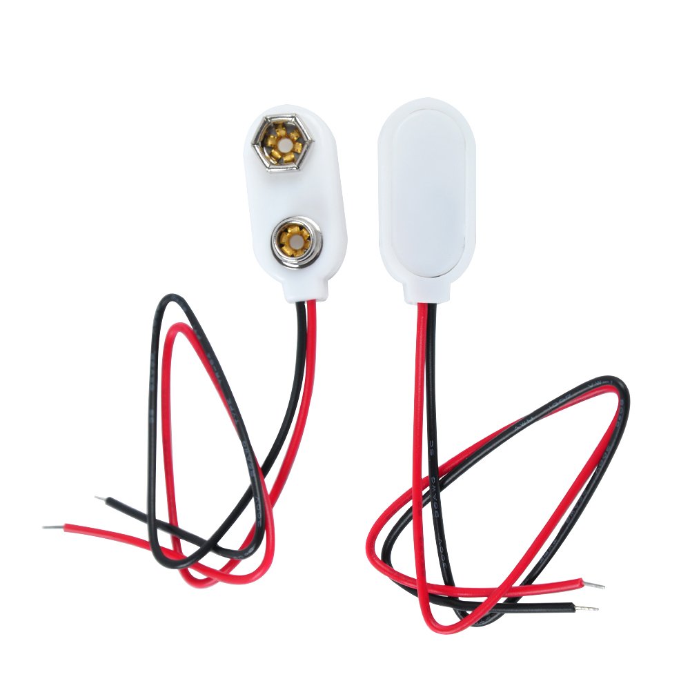 Security 9V Battery Terminal Clip With T-Shaped Hard Shell For Reliable Instrument Tester Connections