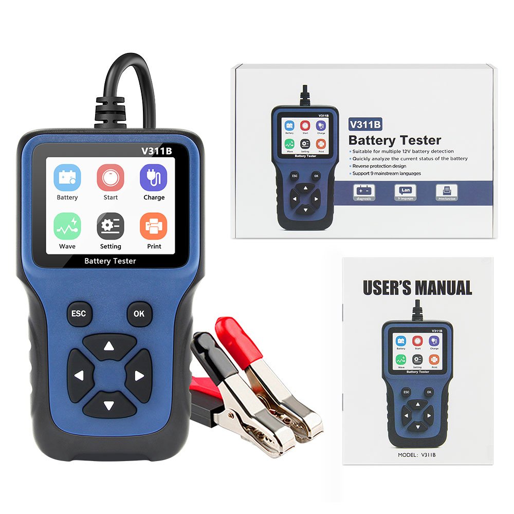V311B battery tester for testing the car 12V battery