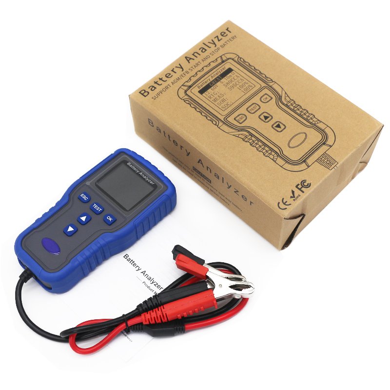 wholesaleTM2020A12V 24V Car Motorcycle Digital Car Battery Analyzer Tester Starting System 100-2000CCA Load Tester Color display