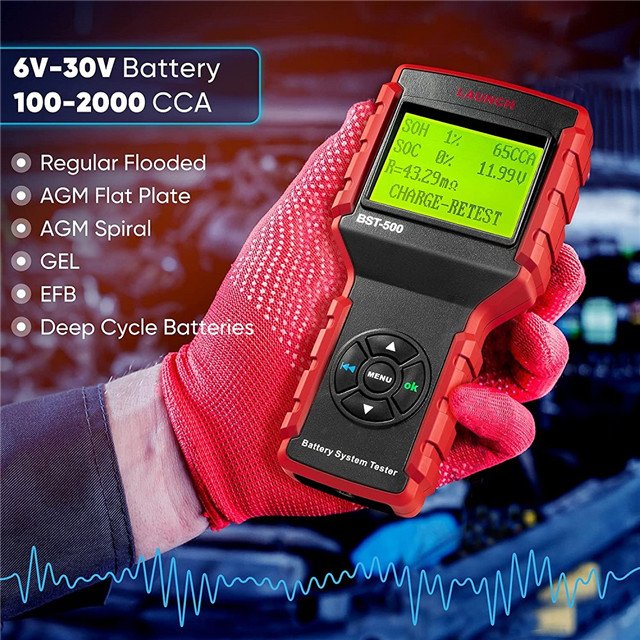 LAUNCH BST-500 BST500 12V 24V Car Battery Tester Diagnostic Tool Cranking and Charging System Test take place of bst-360 bst-560