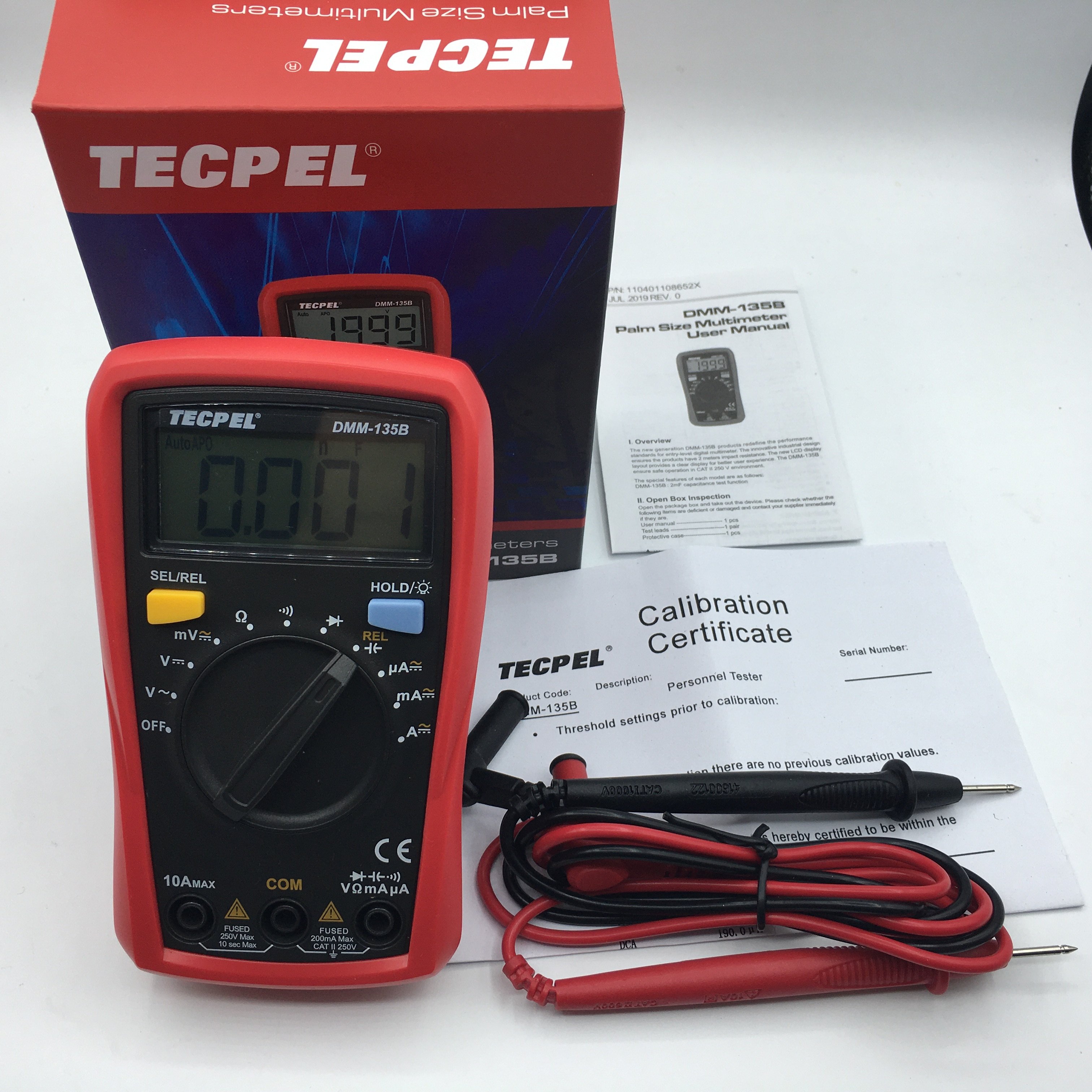 dmm-135b 3 1/2 digits, Max 1,999 counts Digital Multimeter tester