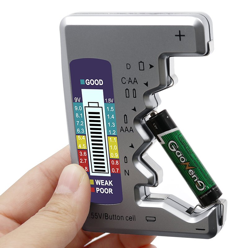 BT886 Digital Battery Tester LCD Display C D N AA AAA 9V 1.5V Button Cell Battery Capacity Check Detector Diagnostic Tool