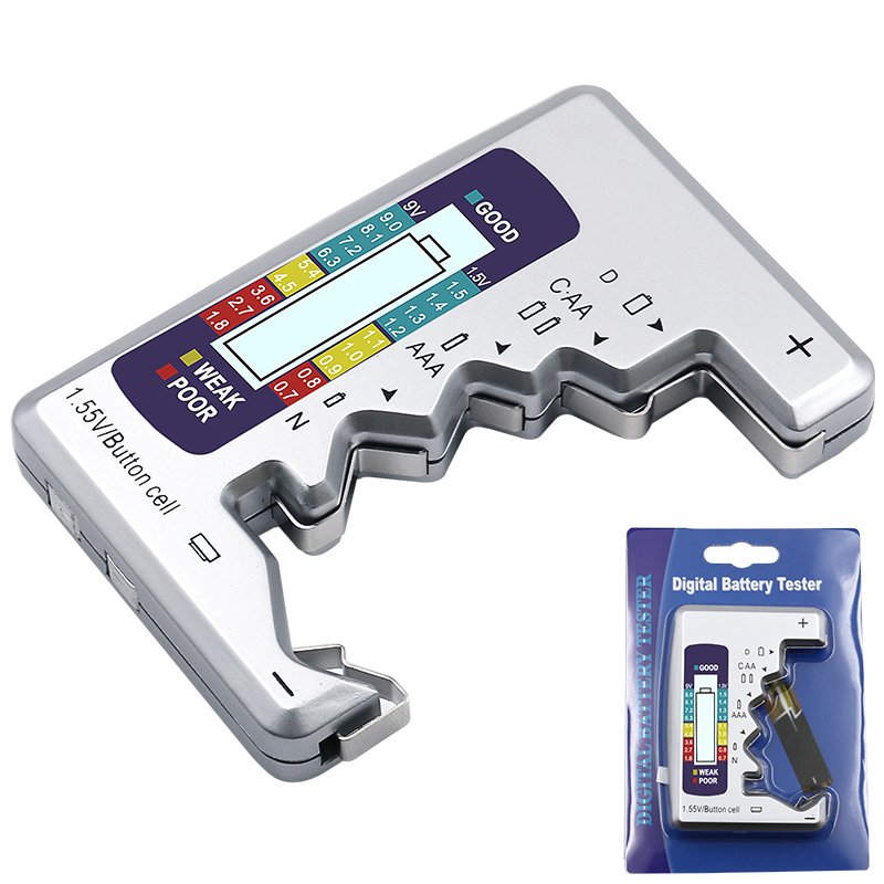 BT886 Digital Battery Tester LCD Display C D N AA AAA 9V 1.5V Button Cell Battery Capacity Check Detector Diagnostic Tool