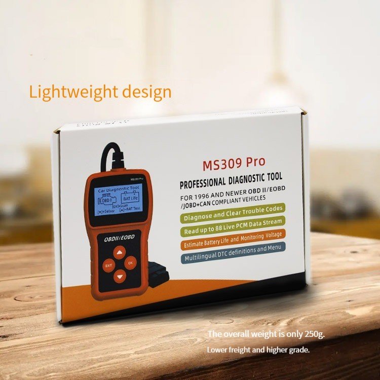 Portable battery tester and OBD2 scanner for car maintenance