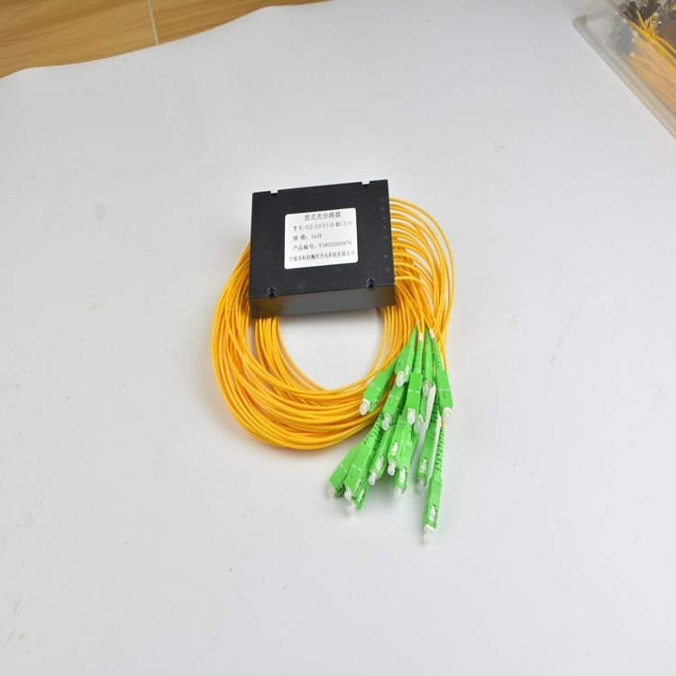 FTTH Fiber Optic PLC Splitter terminal box SC/APC ABS Box Singlemode Fiber Optical splitter SC/UPC PCL Splitter