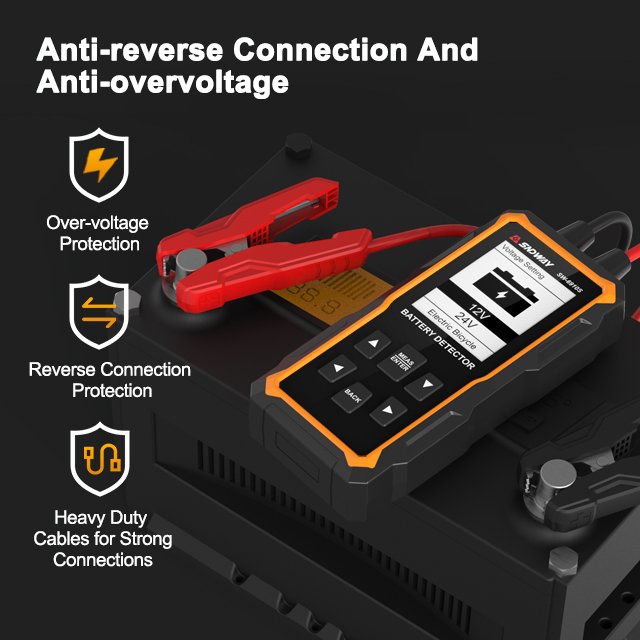 sndway digital battery tester lcd display 12v universal button battery tester volt capacity detector capacitance tools