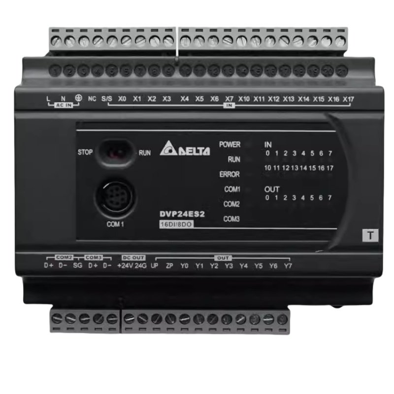 Delta ES2 Series PLC & PAC Controllers DVP16/24/32/40/60ES200R/DVP80ES200T/211T Dedicated Controllers