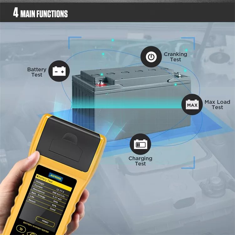 New Trending Products 12V Car Battery Tester AUTOOL BT760 High Precision Automotive Battery Tester