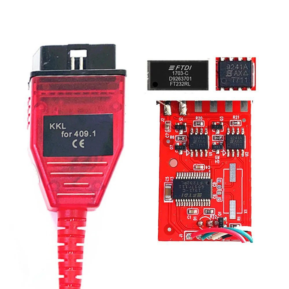VAG KKL 409 USB Interface high-quality diagnostic cable FT232RL chip 409.1 detection