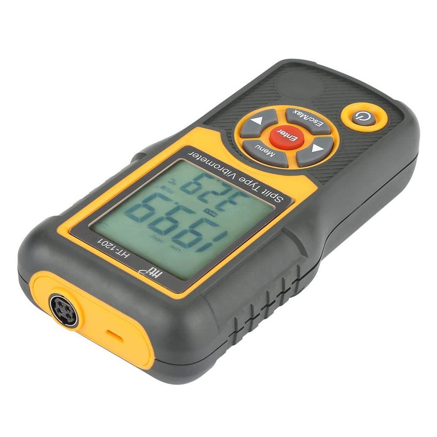 HT-1201 Digital Vibration Meter Vibrometer Acceleration Sensor Gauge Analyzer Tester
