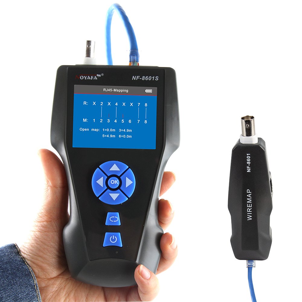 NF-8601S TDR Network Cable Tester with PoE/Port Flash/PING function