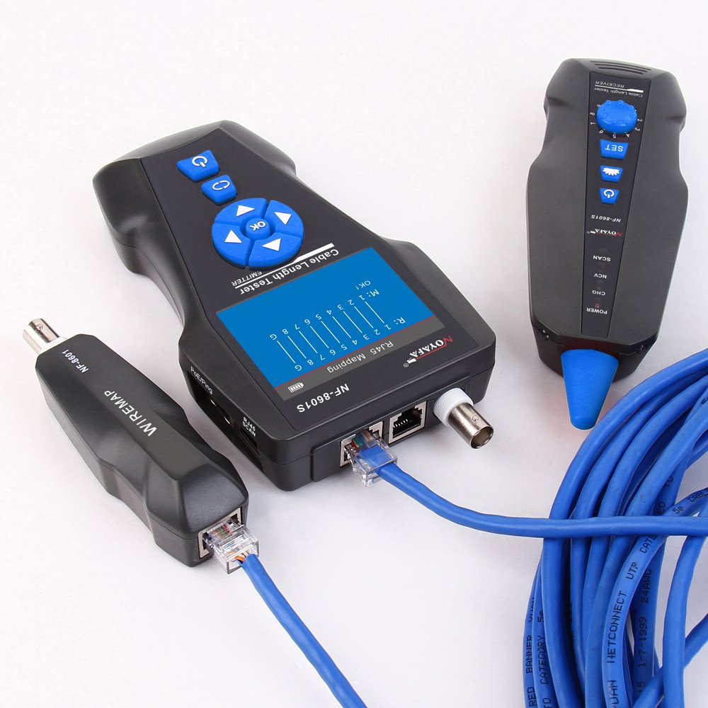 NF-8601S TDR Network Cable Tester with PoE/Port Flash/PING function