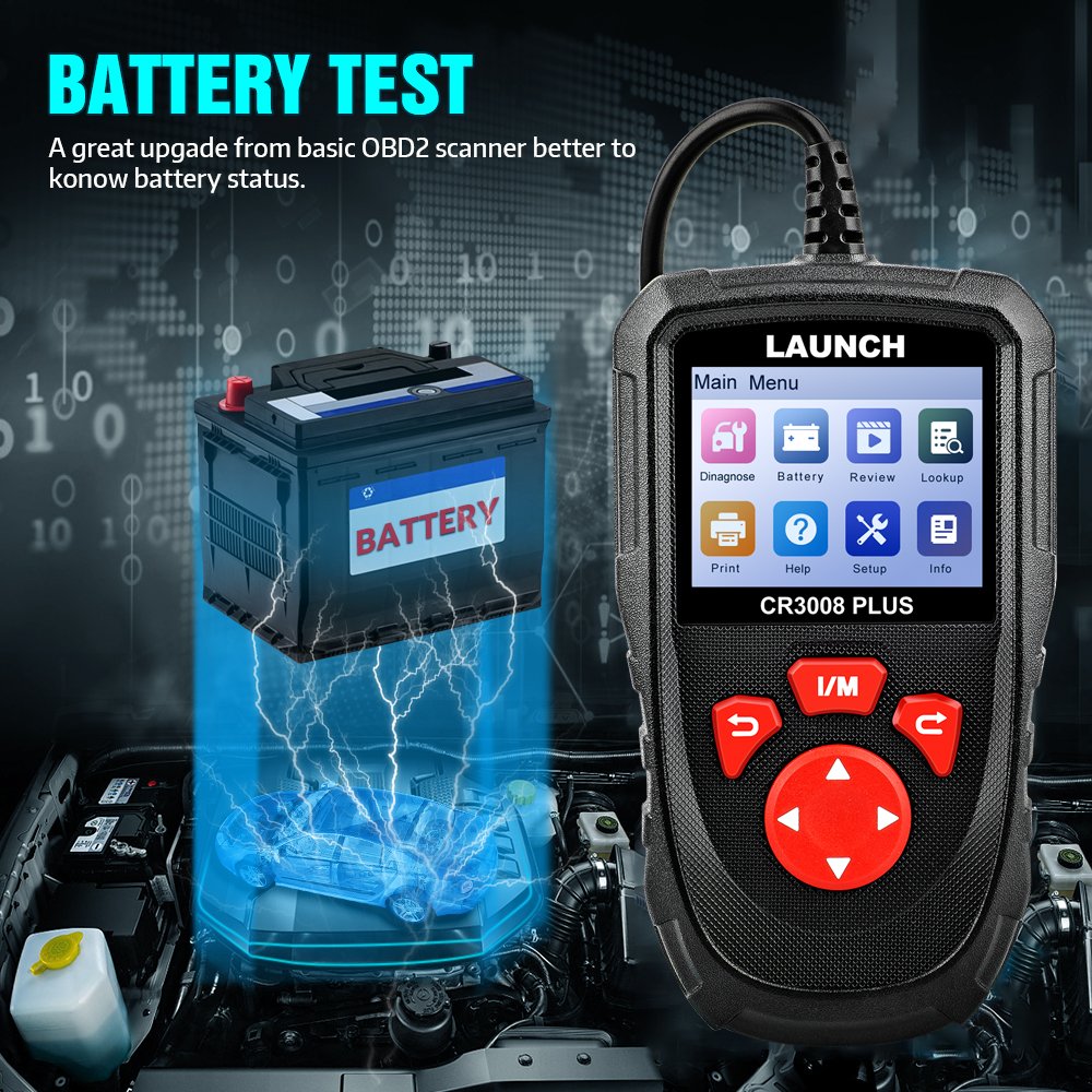 New Arrival LAUNCH Creader 3008 Plus Scanner support full obd2 Battery tester function CR3008 OBDII code reader diagnostic tool