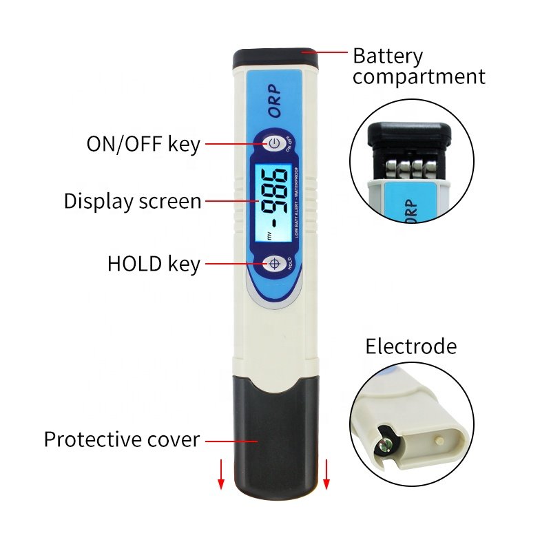New -1999mv to +1999mv pen type digital redox ORP meter tester/ ORP Temp Meter