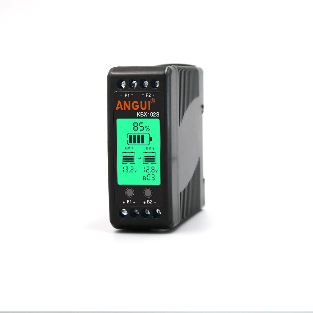 ANGUI Battery Equalizer 10A KBX102S LCD Multi Parallel Connect Rail Voltage Balancer Lead Acid Display Tester 12V 24V 36V 48V