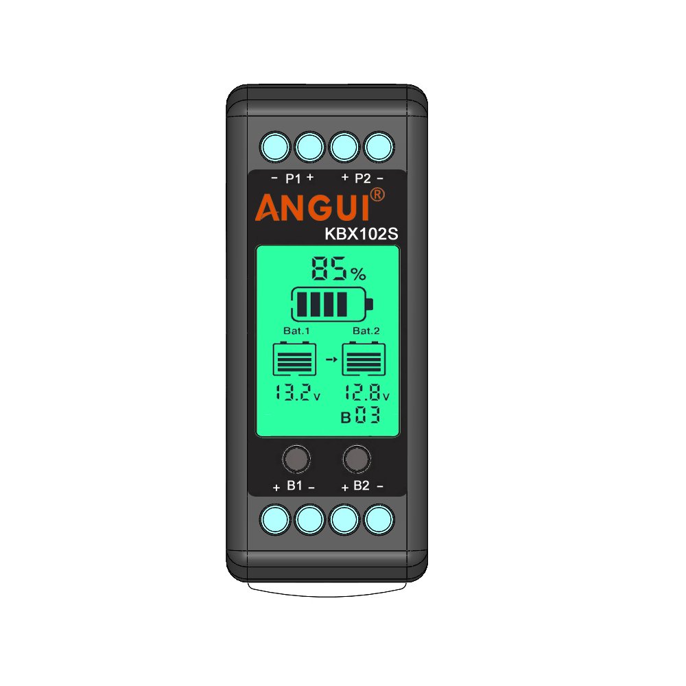 ANGUI Battery Equalizer 10A KBX102S LCD Multi Parallel Connect Rail Voltage Balancer Lead Acid Display Tester 12V 24V 36V 48V