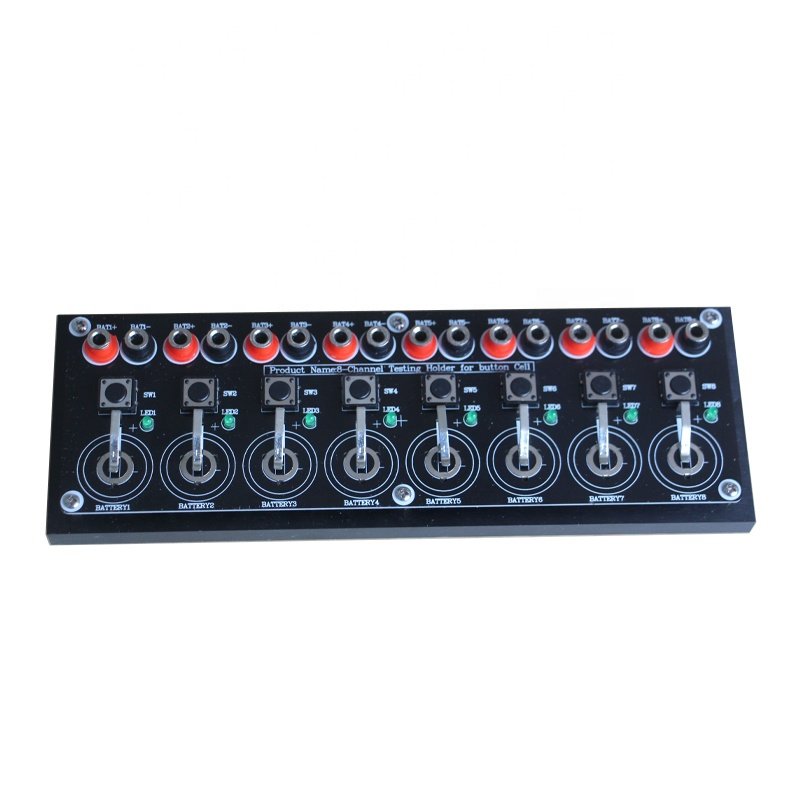 8 Channels Lithium Coin Cell Testing Board Button Battery Tester Board with Cable and Optional Connector