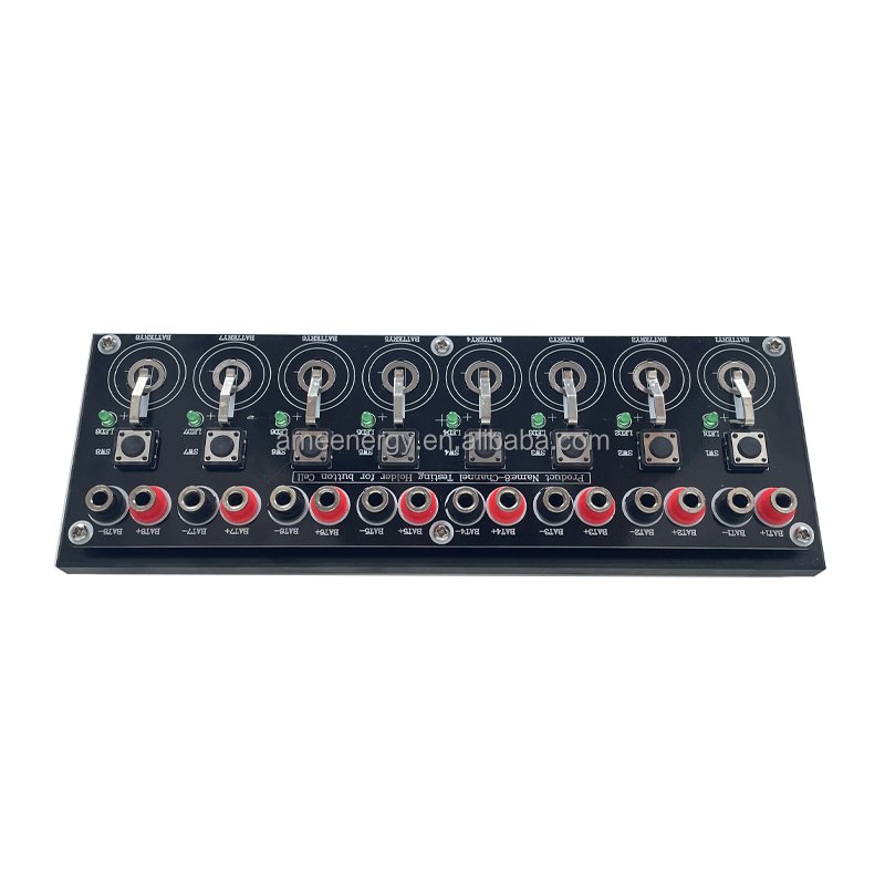 8 Channels Lithium Coin Cell Testing Board Button Battery Tester Board with Cable and Optional Connector