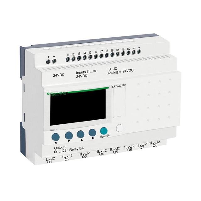 PLC Controller Module New and Original SR2A201BD PLC PAC Dedicated Programming Controllers COMPACT SMART RELAY, ZELIO LOGIC