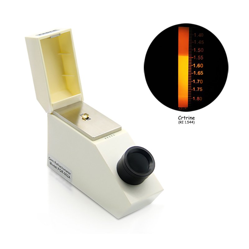 Portable Gemological Gem Refractometer with Testing Rang of 1.35~1.85 Built-in LED illumination