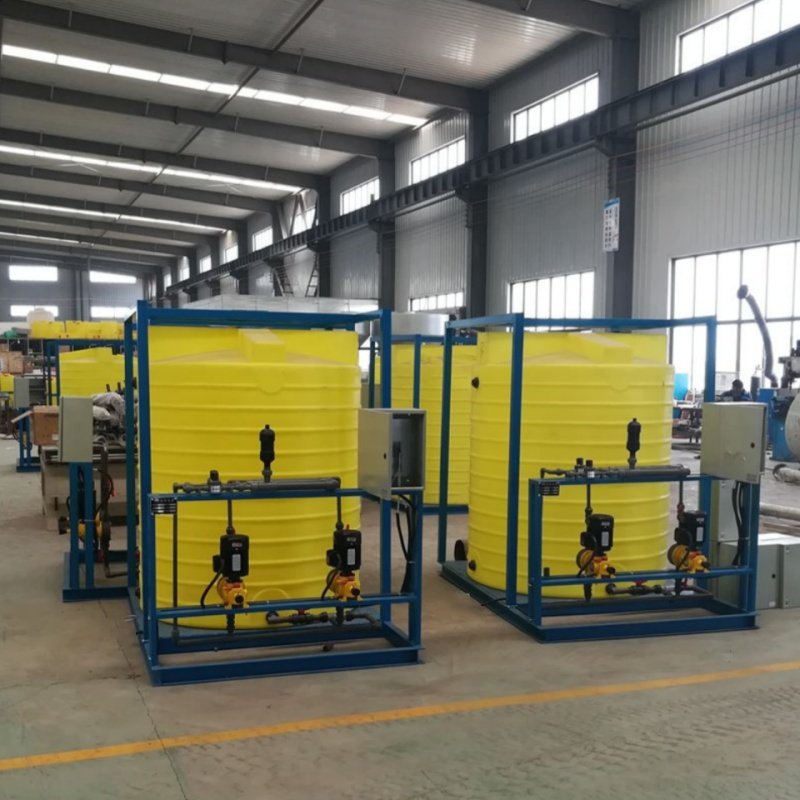 High quality PE plastic chemical tank 200 liter commercial liquid dosing tank PAM PAC mixing storage tank for water treatment