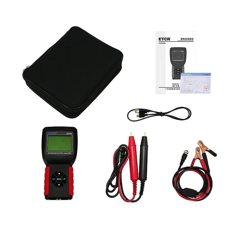ETCR8200 Wholesale portable storage battery rechargeable battery tester accumulator 30-300AH 12V