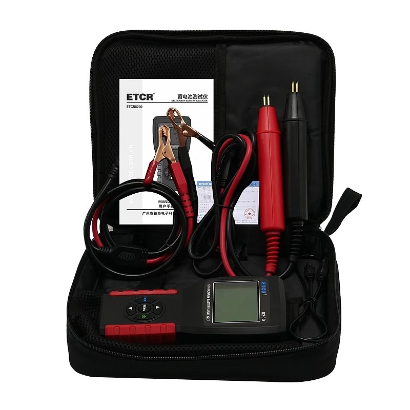 ETCR8200 Wholesale portable storage battery rechargeable battery tester accumulator 30-300AH 12V