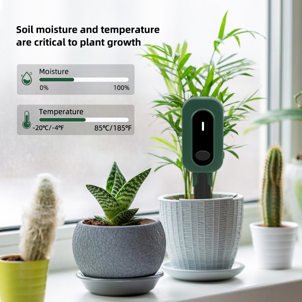 Tuya Smart Zigbee Soil Tester Sensor Temperature Humidity and Illuminance Measuring Instrument Zigbee Soil Moisture Sensor
